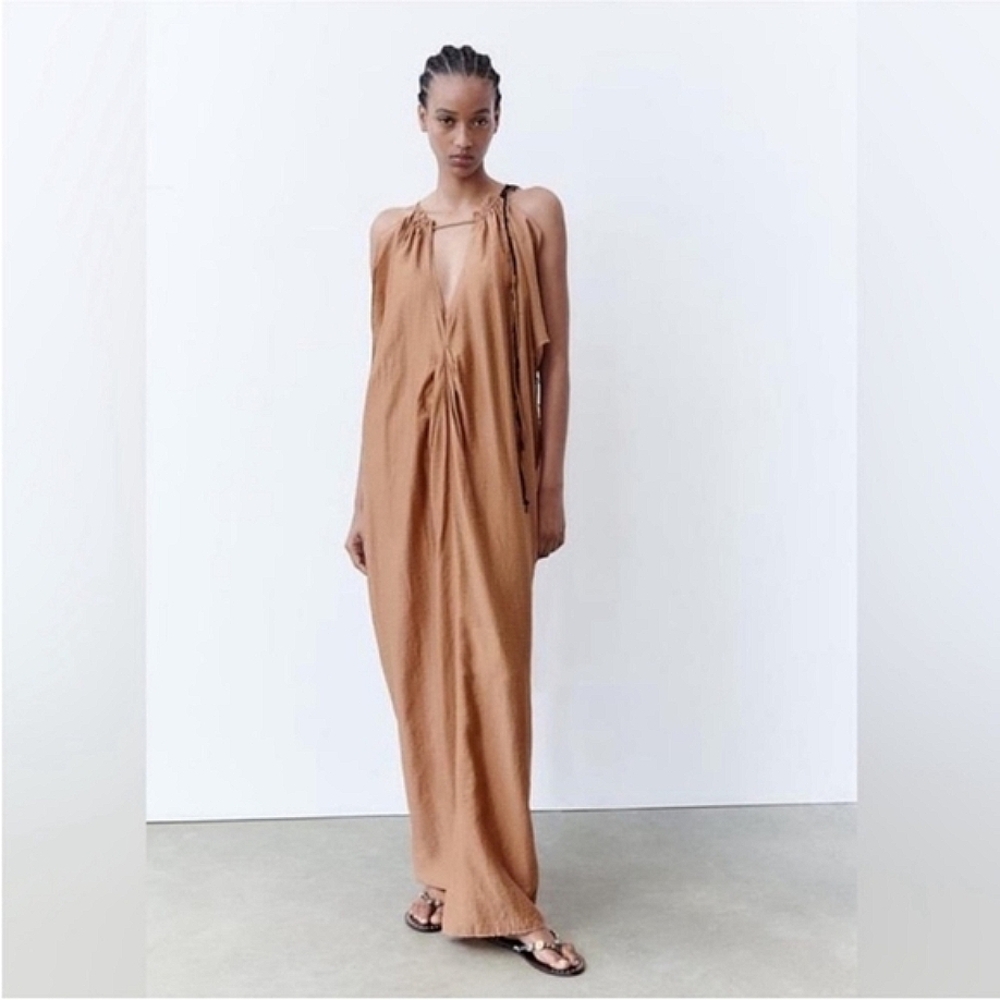Zara Beaded Kaftan Maxi Dress